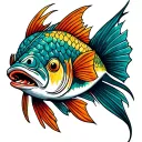 haida fish tattoo design idea