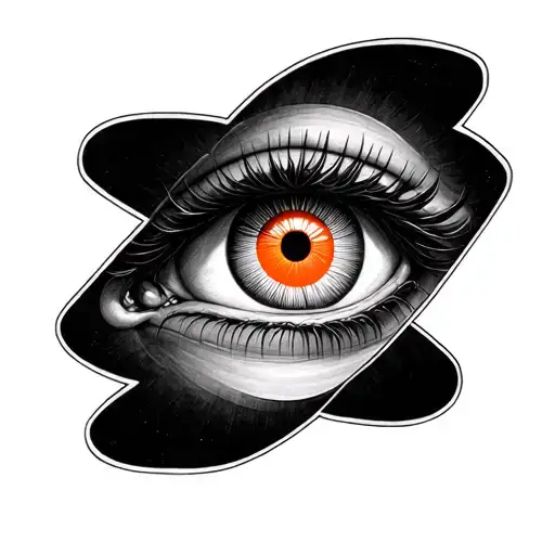 clockwork orange Alex Grey's iconic third eye tattoo design idea