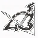 Celtic sword tattoo design idea