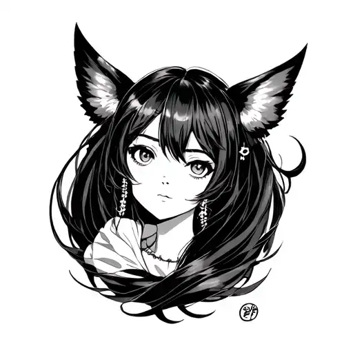 Makima tattoo design idea