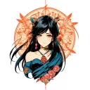 Makima tattoo design idea