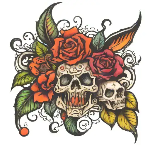 lesson not a loss tatto mixed tattoo design idea