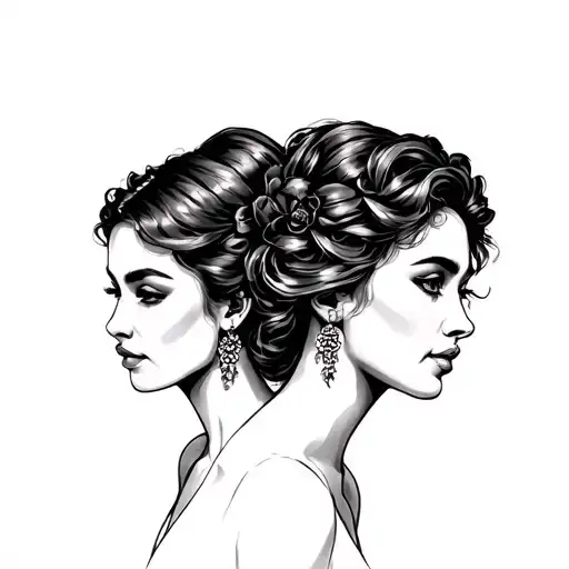 Esperanza and Diana tattoo design idea