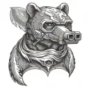 special forces bear tattoo design idea
