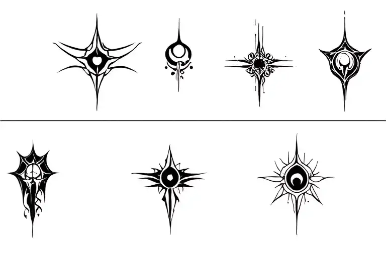 7 deadly sins, using all the sins tattoo design idea
