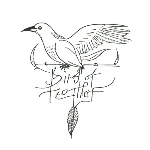 birds of a feather Billie Eilish lyrics incorporated tattoo design idea
