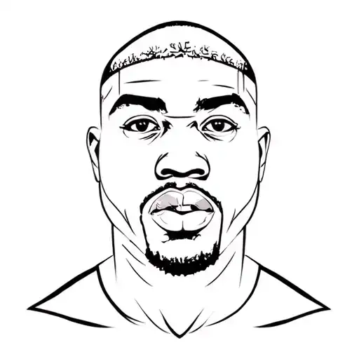 50 cent face tattoo design idea