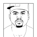 50 cent face tattoo design idea