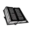 open bible tattoo design idea