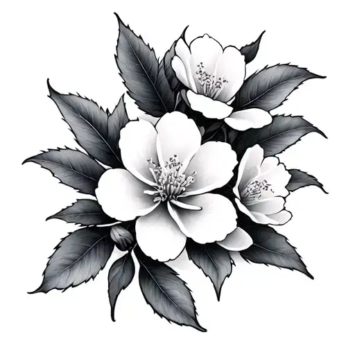 Plum Blossom tattoo design idea