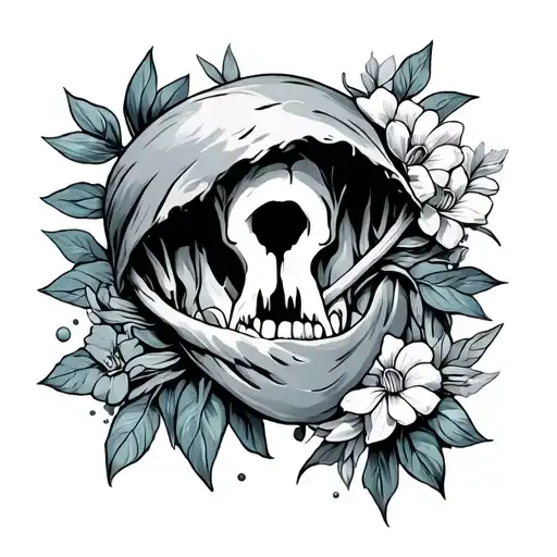 Ovarian Cancer tattoo design idea