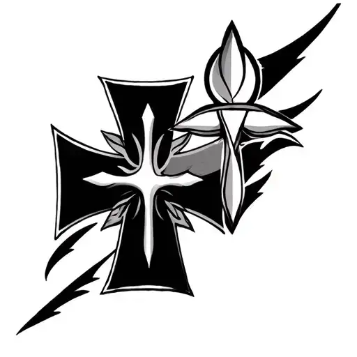 Jerusalem cross tattoo tattoo design idea