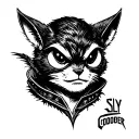 Sly cooper logo tattoo design idea