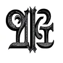 Greek Numbers tattoo design idea