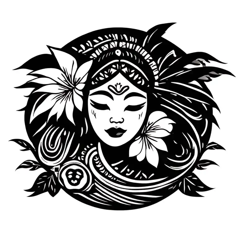 Polynesia tattoo design idea