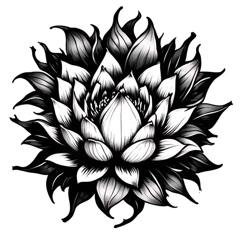 lotus flower spine tatoo mandala tattoo design idea