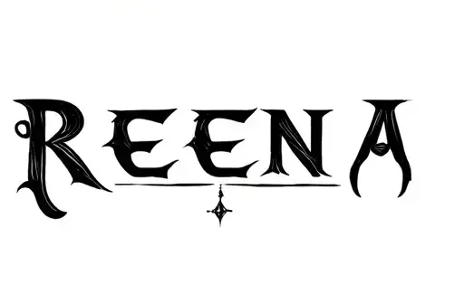 "Reena" tattoo design idea