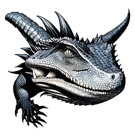 Komodo Dragon tattoo design idea