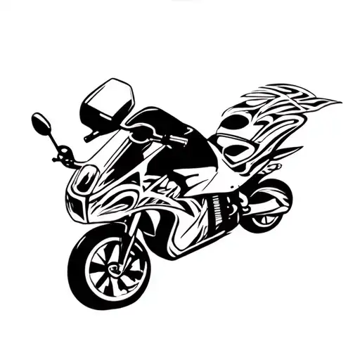 Freestyle scooter tattoo design idea