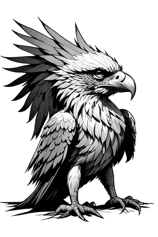 Gryphon tattoo design idea