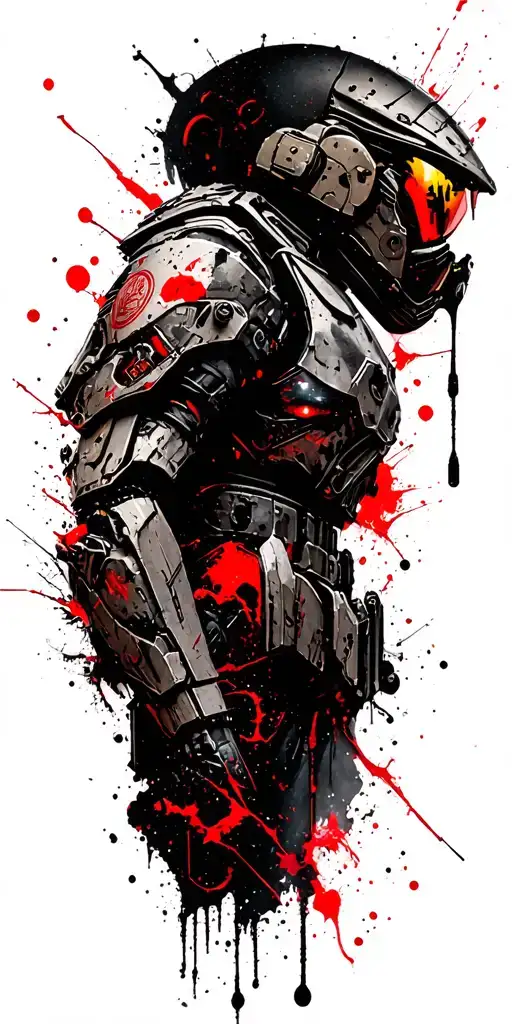 Warhammer40k  Primaris and Chaos Space tattoo design idea