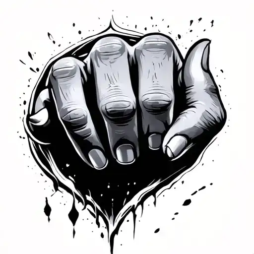 Middle Finger tattoo design idea