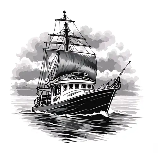 Boats, Army Ranger, sailing, good time and being a protector tattoo design idea