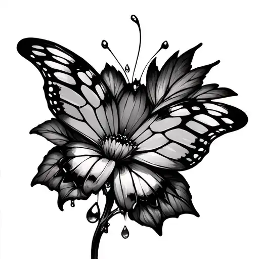 The Zelda Tears flower with the life butterfly is a reference to the time a style like Arcane and the fruits of tattoo design idea