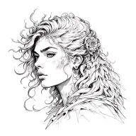 virgo tattoo design idea