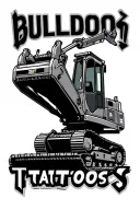 bulldozers tattoo design idea
