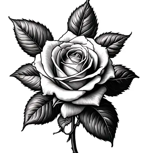 romantic rose with small script writing bible verse tattoo design idea