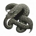 king cobra tattoo design idea