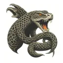 king cobra tattoo design idea