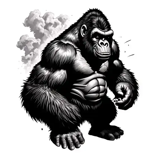 King Kong tattoo design idea