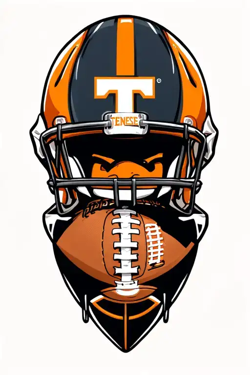 University of Tennessee football theme sleeve tattoo design idea