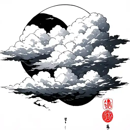 Akatsuki Cloud minimal tattoo tattoo design idea