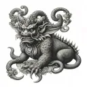 rahu tattoo design idea