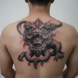 rahu tattoo design idea