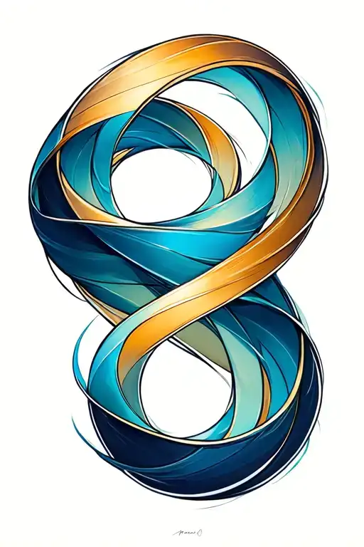 mobius strip tattoo design idea
