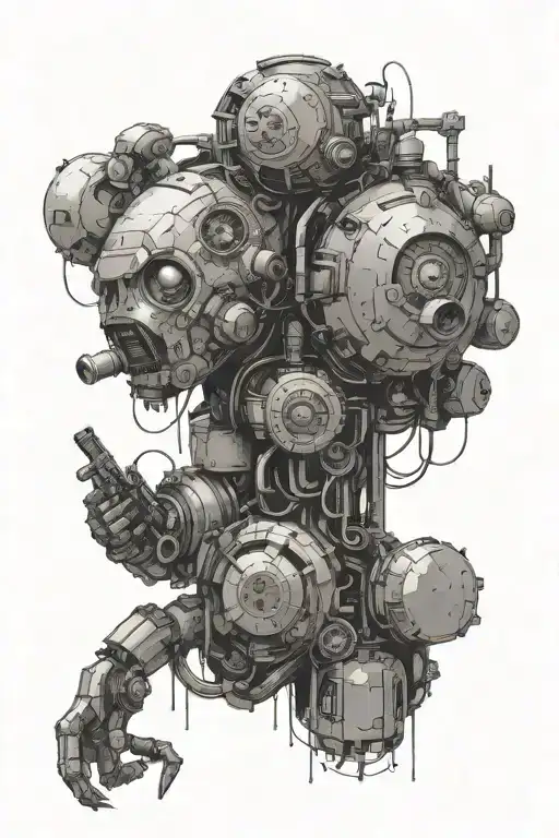 artwork depicting fruitiger metro 2033 tattoo design idea