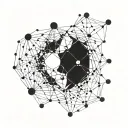 LSD molecule forming the shape tattoo design idea