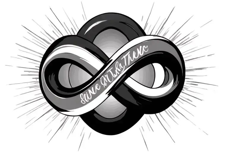 Infinity Symbol with names tattoo design idea