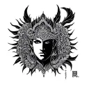 Karna tattoo design idea