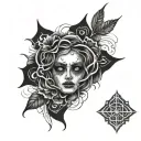 alone dark thought depression  scarification tattoo design idea