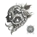 alone dark thought depression  scarification tattoo design idea