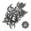 alone dark thought depression  scarification tattoo design idea