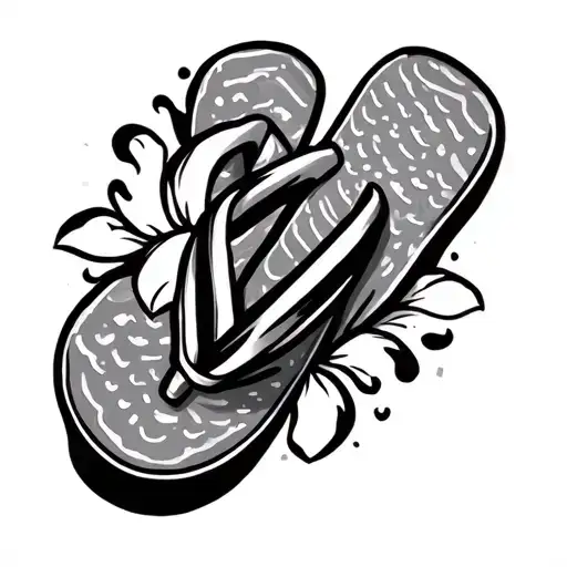 Flip Flop tattoo design idea