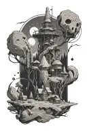 outer wilds game tattoo design idea