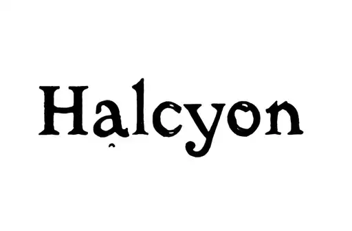 "Halcyon " tattoo design idea