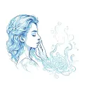 I learned to inhale and let go with you tattoo design idea